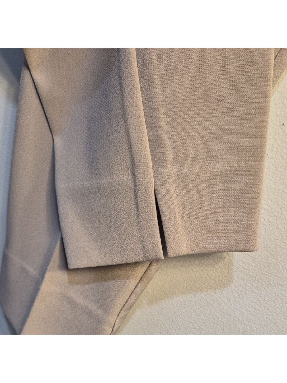 TanJay Petite Light Beige Cropped Dress Pants - Picture 3 of 4